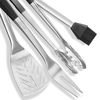 4pc Stainless BBQ Grilling Utensil Tool Set, Heavy Duty Grill Accessories