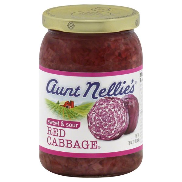 Aunt Nellie's Red Cabbage, 16-Ounce Jars (Pack of 12)