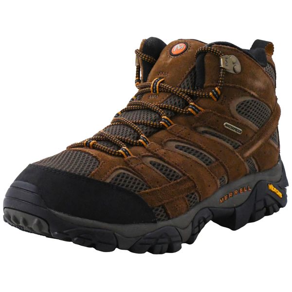 Merrell Men's Moab 2 Mid Waterproof Hiking Boot, Earth, 10 M US