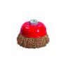 KIPPEN 1105A Cup Brush Ø 75 mm for Angle Grinder with Thread Hole M14, Multi-Coloured