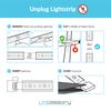 Litcessory 6-Pin to Cut-End Connector Compatible with Nanoleaf Essentials Lightstrips (4 Pack, White)