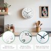 Mebus Analogue Quartz Wall Clock with Bold, Large Numbers, White, 30 cm Diameter