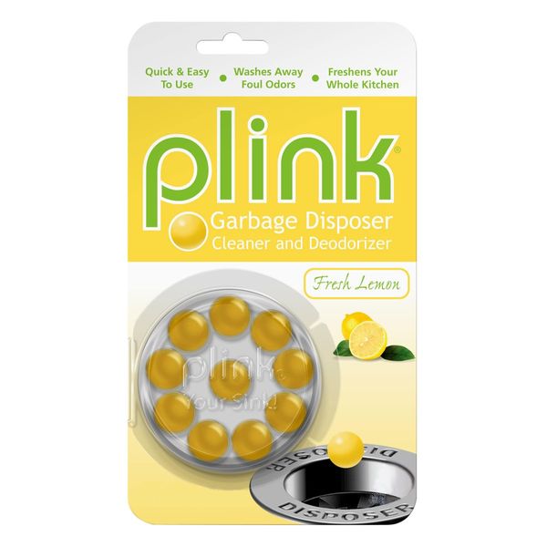 Plink Garbage Disposal Cleaner & Deodorizer, Fresh Lemon 0.08 oz(Pack of 2)