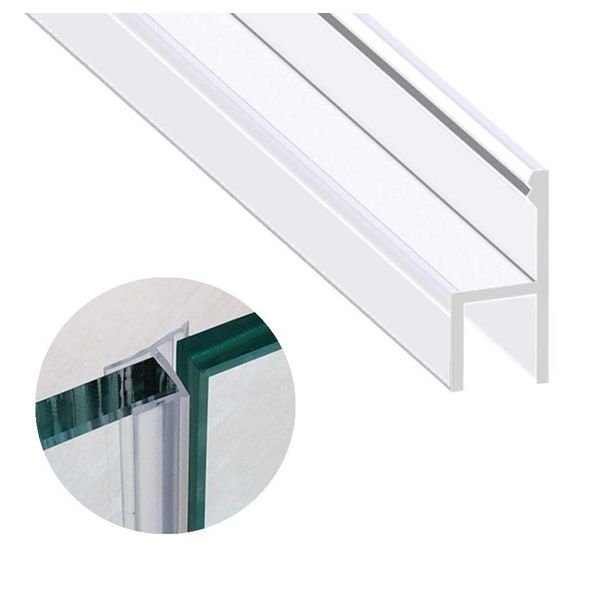 Zengest Glass Door Seal Strip, 120 Inch Soft Shower Door Sweep to Stop Leaks, Shower Silicone Seal Strip