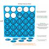 Carewon 2500 Bingo Chips, ¾”, Counting Chips, Math Counter, Reusable or Disposable