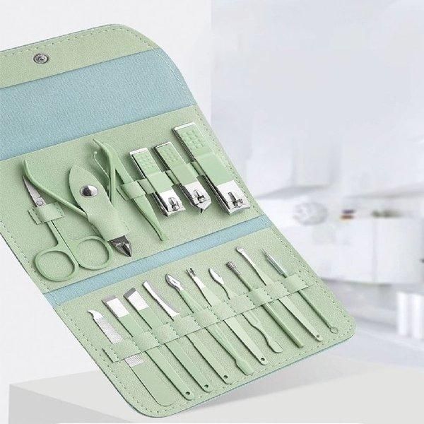 [Other]Nail Clipper Set Travel Portable Toenail Tweezers Ear Pick Trimmer (WCF6A29)