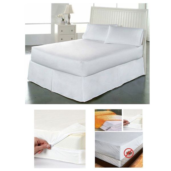 12Pack Queen Size NonAllergenic Zippered Mattress Protectors Waterproof Bed