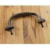 CAST IRON HANDLE RUSTIC DRAWER PULL 5 1/4" LONG W/ SCREWS PULLS HANDLES CABINET