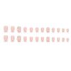 24 pieces nail tip camellia flower nude pink pearl gentle girly nail