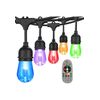 Color Changing Outdoor String Lights, RGB Cafe LED String Light with 30 96FT