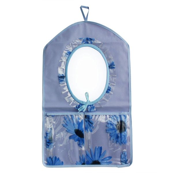 [Flowers Mirror] Blue/Wall Hanging/Wall Organizers/Wall Baskets/Baskets (11 * 18)