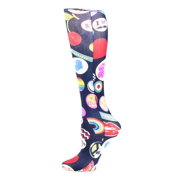 Celeste Stein Therapeutic Compression Socks, Fun City, 8-15 mmHg, Mild