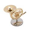French Horn, Trombone Stand Brass with Stand for Decoration