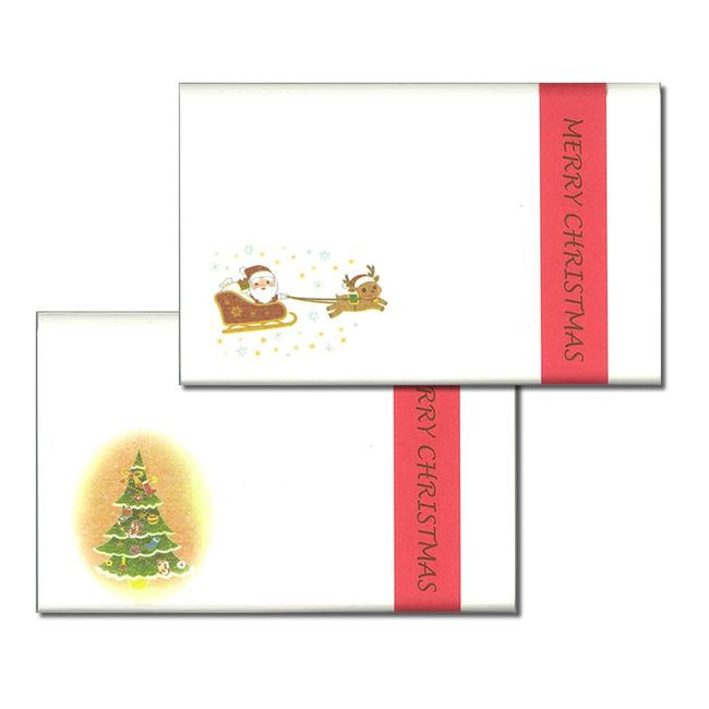 Kokoro Kaishi Honpo Christmas Kaishi Tree Santa 2 Pieces White