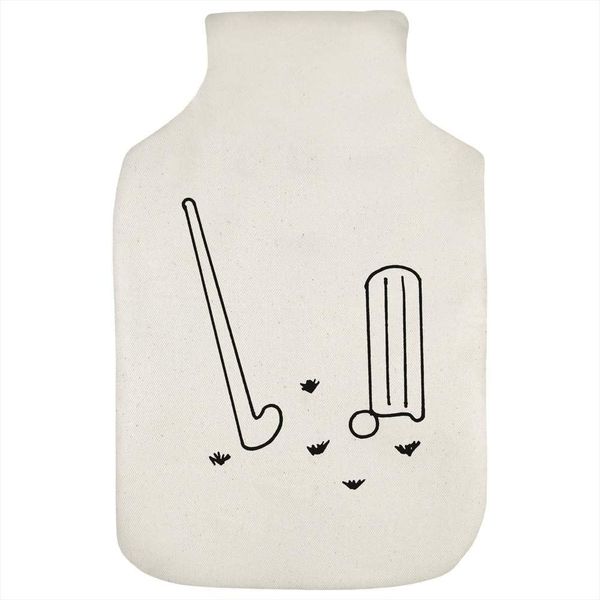 'Field Hockey Equipment' Hot Water Bottle Cover (HW00026664)