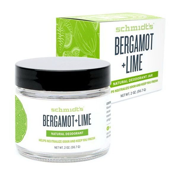 Schmidts Bergamot and Lime, Natural Deodorant jar, 2 Oz