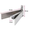 Hermex BIP-153 Double action floor hinge, chromed steel