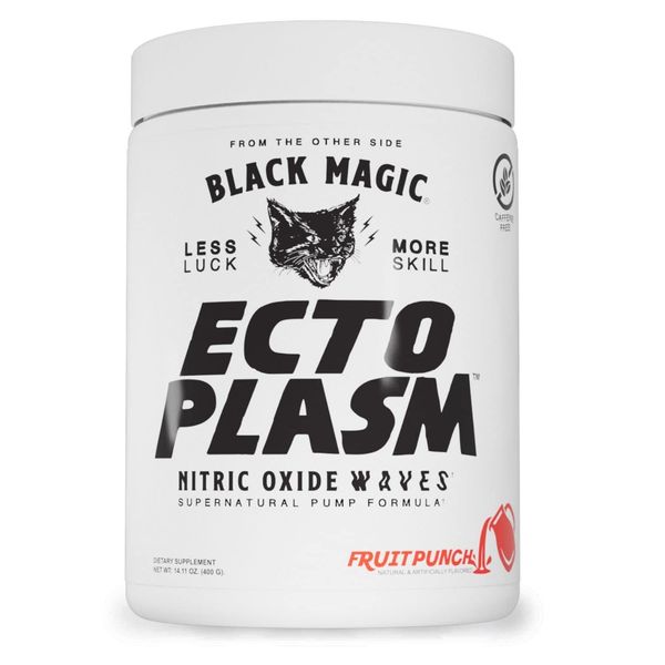 Black Magic Supply Ecto Plasm Non-Stimulant Pump Igniter | Supernatural Pump Formula | Increased Hydration & Vascularity | 20 Scoops | Fruit Punch