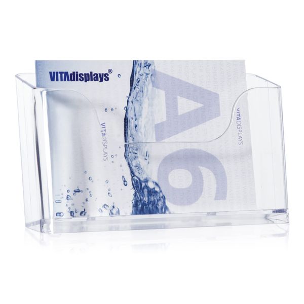 DIN A6 Table Brochure Stand/Brochure Holder in Postcard Landscape Format