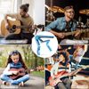 Quick Change Capo for 6-String Acoustic & Electric Guitars, Classical Guitar & Ukulele - Blue