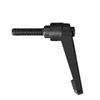 sourcing map M8 x 32mm Handle Adjustable Clamping Lever Thread Push Button Ratchet Male Threaded Stud Knobs Locking Rotating Screw Handles Quick Release Bolt Black 5pcs