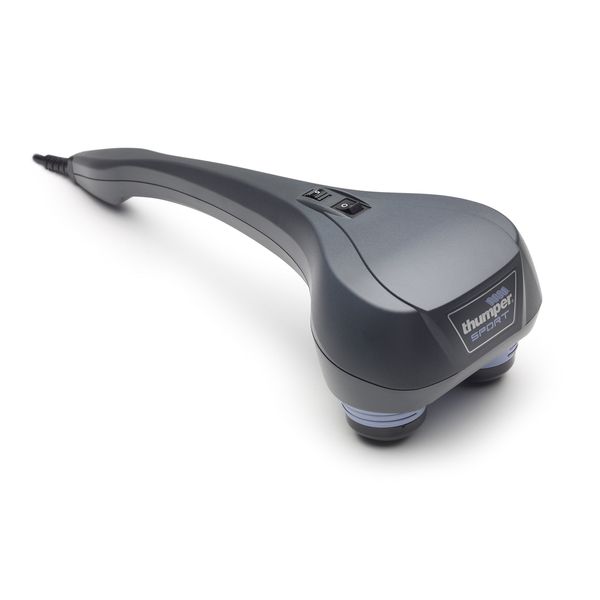 Thumper Sport Percussive Massager - Deep Tissue Home use Massage for Muscles, Back, Shoulders, Neck, Legs, arms. Portable Therapy Action Electric Handheld Massager with Long Handle