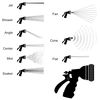 Dramm Rain Select Spray Head Only with Quick Click 9 Pattern Adjustable Choices, for Watering Seedlings to Flowers, Vegetables, Plants, Shrubs, Black