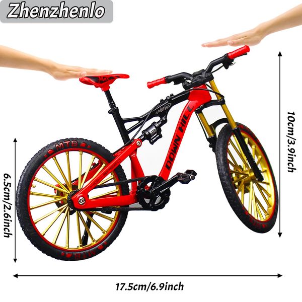 Finger Fahrrad Modell, 1:10 Modell Radfahren,Mountainbike Modell Spielzeug,Fahrrad Modell Spielzeug für Kinder,Finger Mountainbike,Modell Mini Mountainbike,Spielzeug für Kinder,Geschenk für Kinder