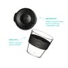 KeepCup Original, Lightweight Reusable Coffee Cup with Splashproof Sipper Lid - 12oz/340ml - Black