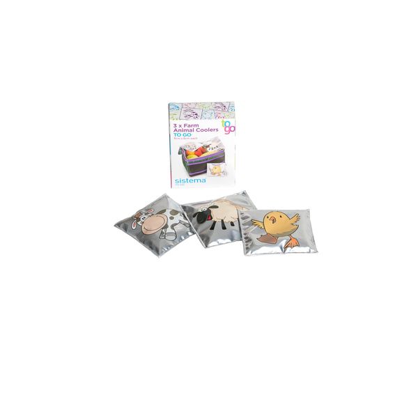 Sistema 1-Piece Animal Lunch Coolers - Silver