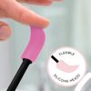 S&T INC. Makeup Spatulas, Large and Mini Spatula for Cosmetics and Skin Care, 2 Piece Set, Black/Pink