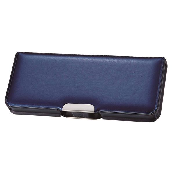 Kutsuwa Pittanton Pencil Case, Double Lid, Navy, CH203NB