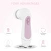Waterproof Facial Cleansing Spin Brush Set with 5 Exfoliating Brush Heads - E...
