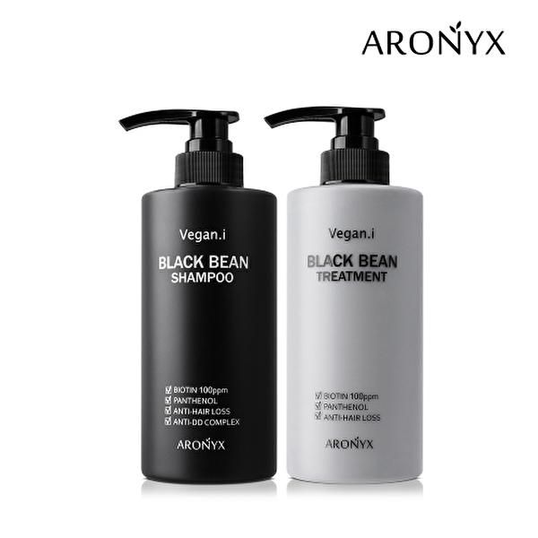 [Aronix] Aronix Vegan Eye Black Bean Shampoo 500ml + Treatment 500ml