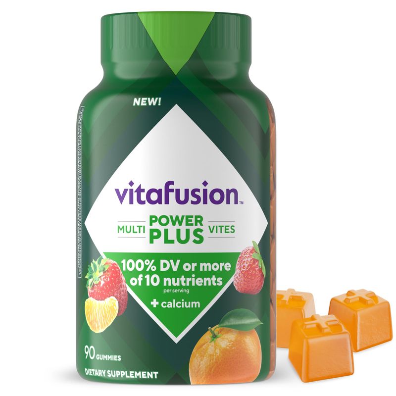 vitafusion Power Plus Multivites 100% Daily Value or More of 10 ...