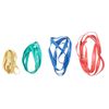 (48 Pack) Mover Band 3/4" x 42" Red, 84" Fully Stretched, for Moving Packing ...