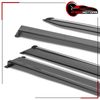 Fits 17-25 Jeep Compass MP Side Window Visors w/ Chrome Trim 4PC - Polycarbonate