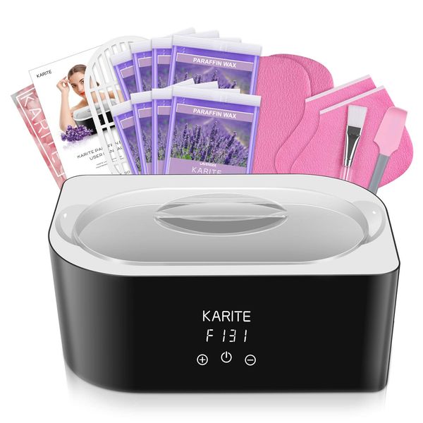 Paraffin Wax Machine for Hand and Feet - Karite Paraffin Wax Bath 4000ml Paraffin Wax Warmer Moisturizing Kit Auto-time and Keep Warm Paraffin Hand Wax Machine for Arthritis