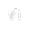 MBT Bold Grip EDC Small Pistol Grip, Compatible with Taurus Small Frame Models, Textured Surface (Black, Unique)