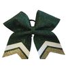 Forest Green/Dark Green Glitter Cheer Bow