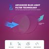 Specscart. Blue Light Blocking Glasses Blue Light Filter Glasses – Transparent Crystal Clear Rectangular Glasses Frames