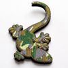 Gecko Patch Camouflage Pattern Velcro Removable Military Airsoft Embroidery Patch (Green Type)