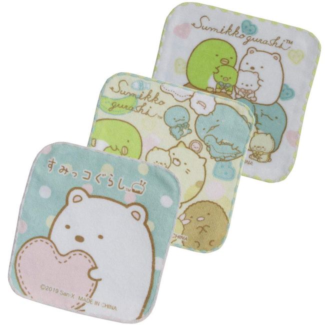 Salonge 849173 Sumikko Gurashi Mini Towel 3-Piece Set