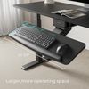 Height Adjustable Mouse & Keyboard Tray under Desk, 28X10'' Large Slide Out Swiv