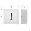 Debflex 746812 Telephone Socket White