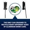MasterCrush Aluminum Can Crusher Wall Mounted For Recycling - Soda Can Crusher And Plastic Bottle Crusher - Heavy Duty Can Smasher