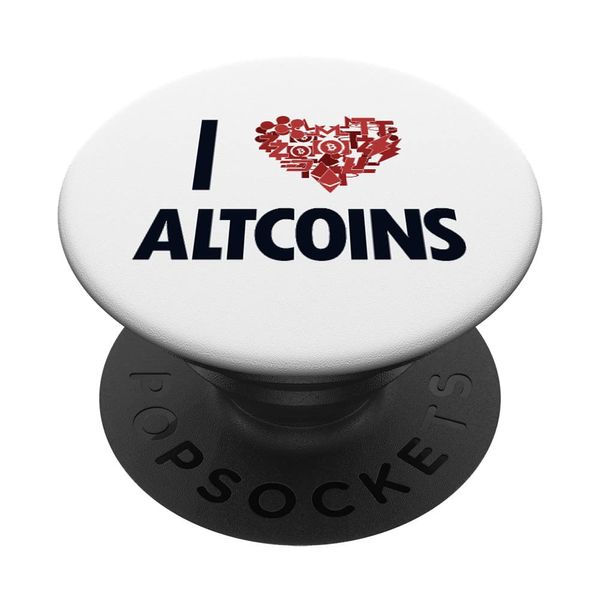 I love Altcoins Wallet Crypto Blockchains Cryptocurrency PopSockets Swappable PopGrip