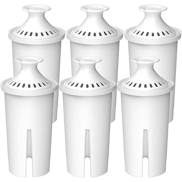 Waterdrop TÜV SÜD, NSF Certified Filter Cartridge, Replacement for Brita® Classic OB03, Mavea® 107007, 35557, PearlCo®, Aqua Optima® RUF916 Water Jug (6)