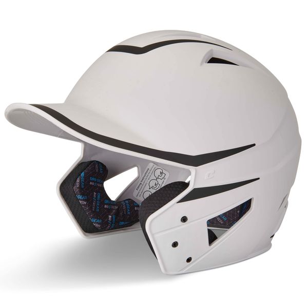 CHAMPRO HX Legend Plus Performance Baseball Batting Helmet with Removeable Jaw Guard in Two-Tone Color Matte Finish