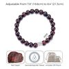 Philip Jones Men's Red Jasper Gemstone Stretch Bracelet